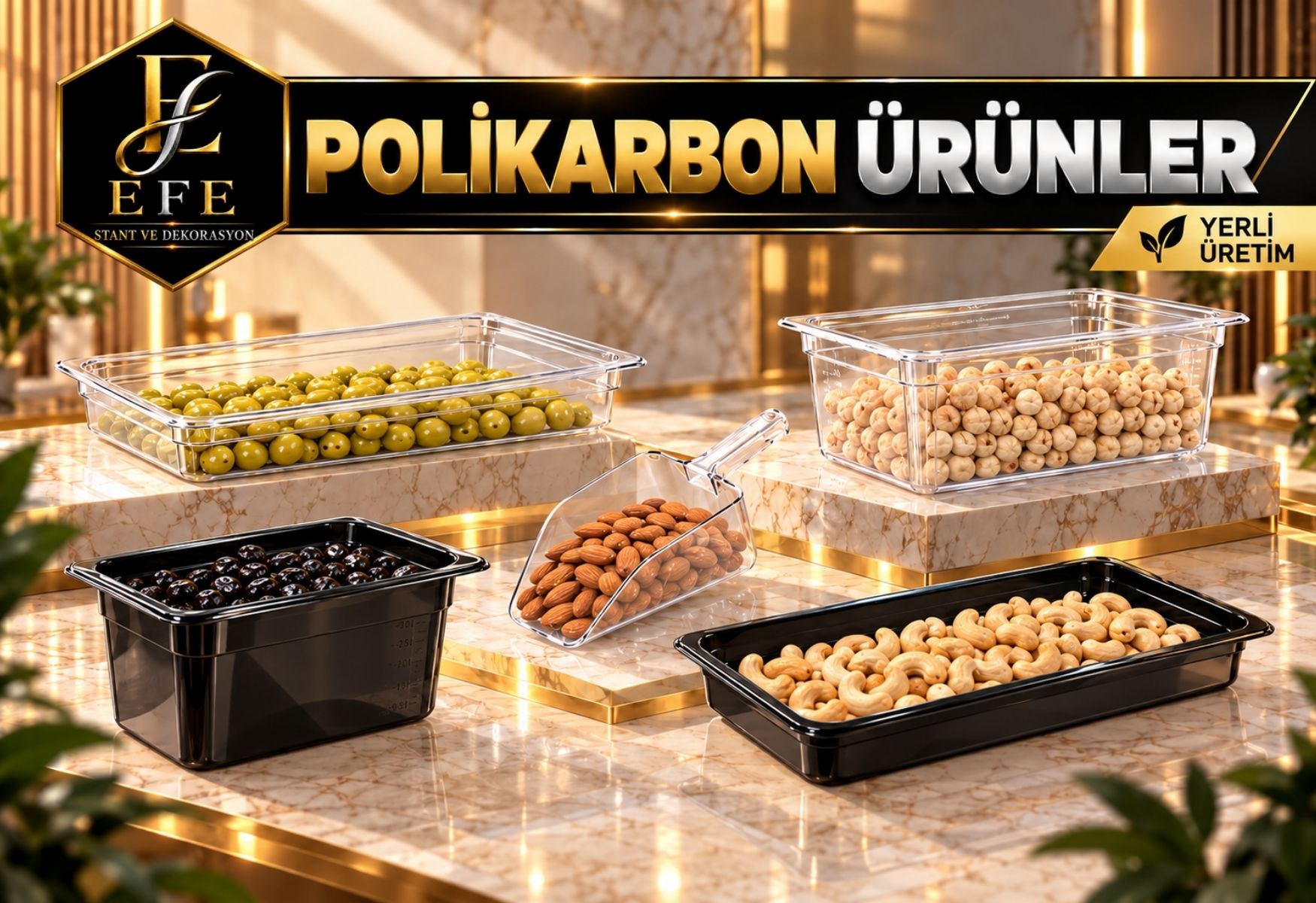 Polikarbon Teşhir Ekipmanları