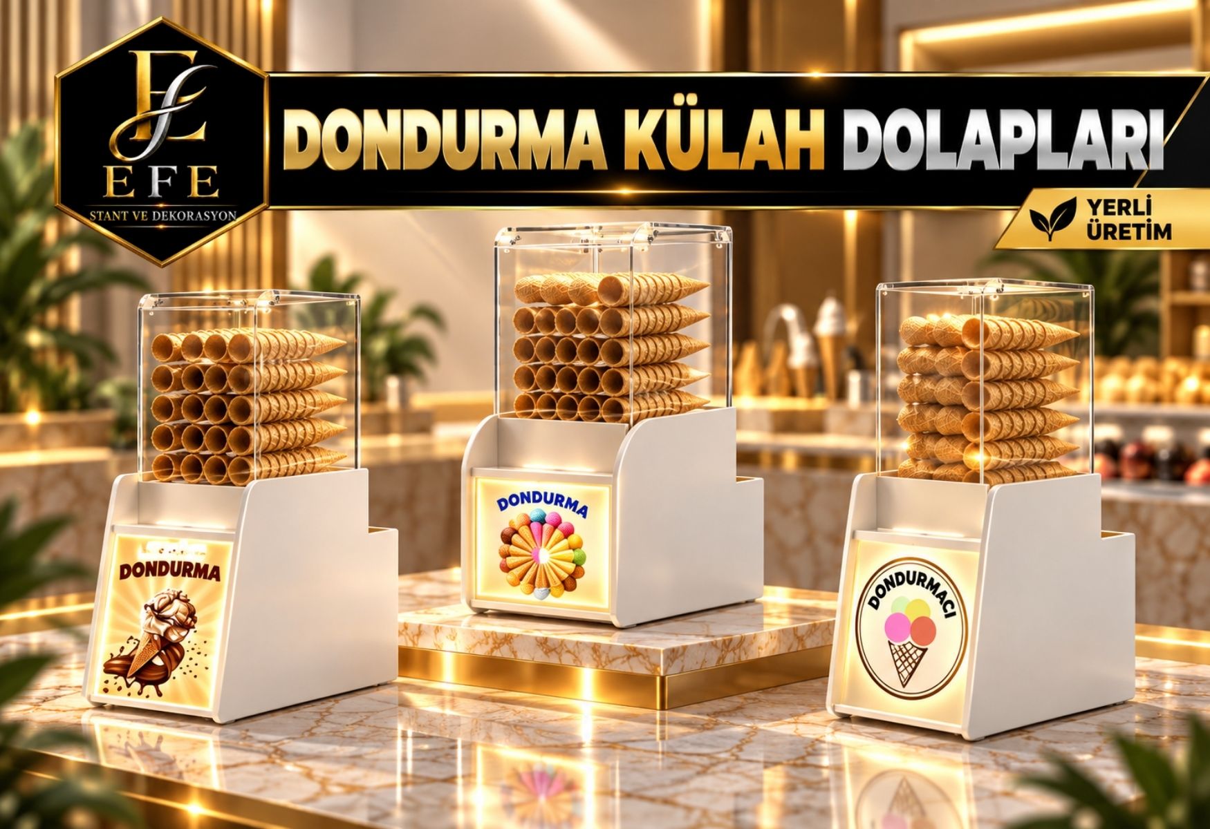 Dondurma Külah  Dolapları
