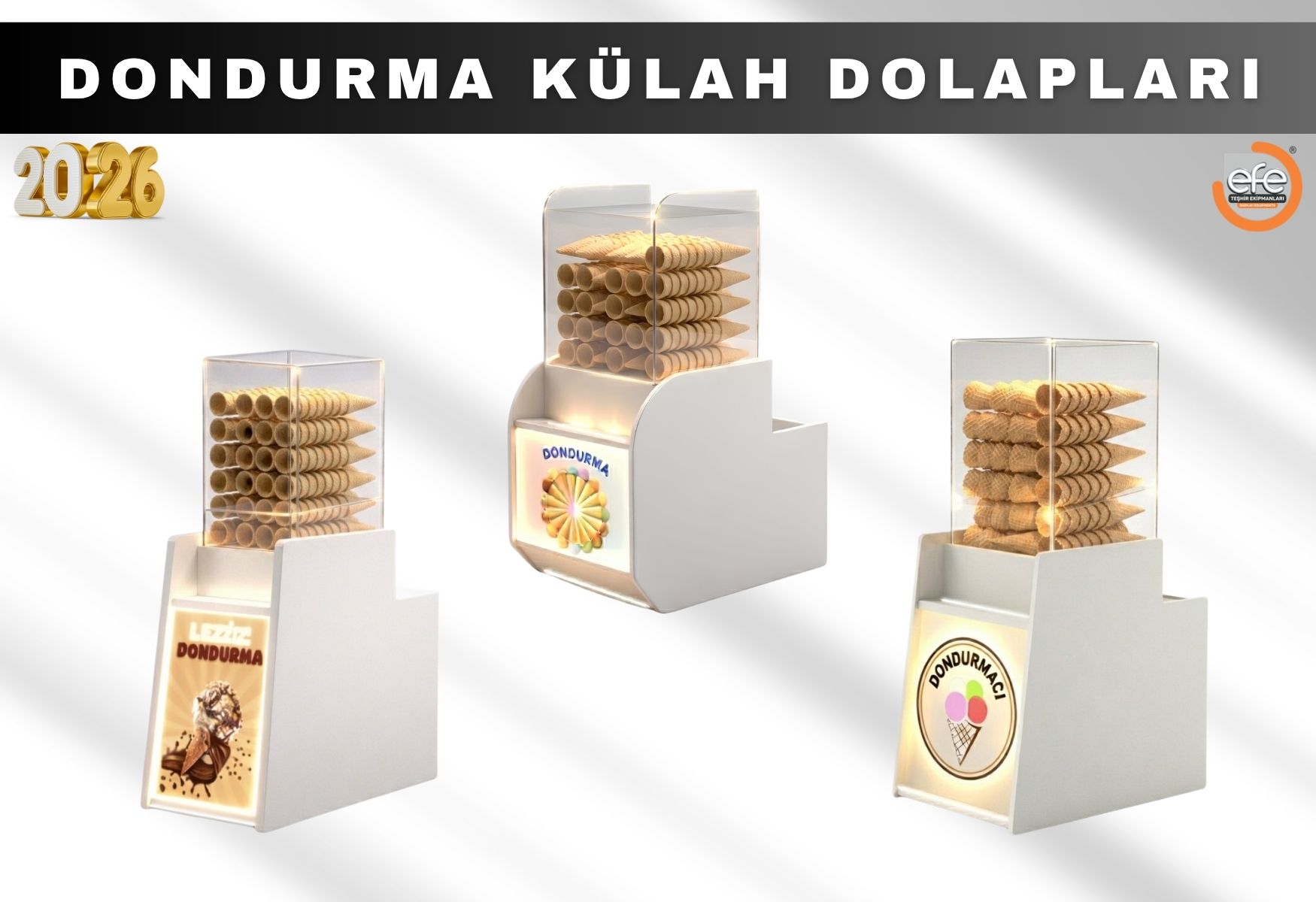 Dondurma Külah  Dolapları