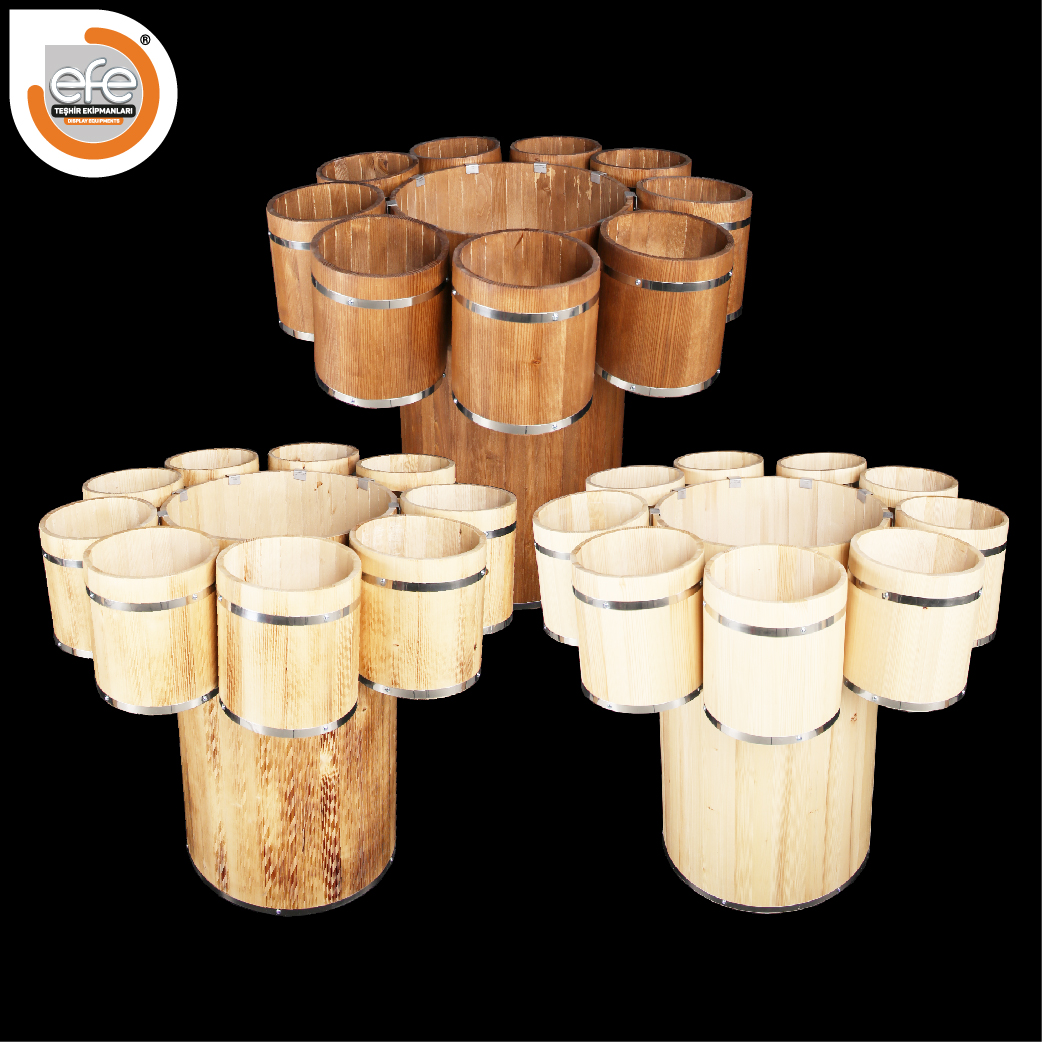 Masif Ahşap Dokuzlu Orta Havuz