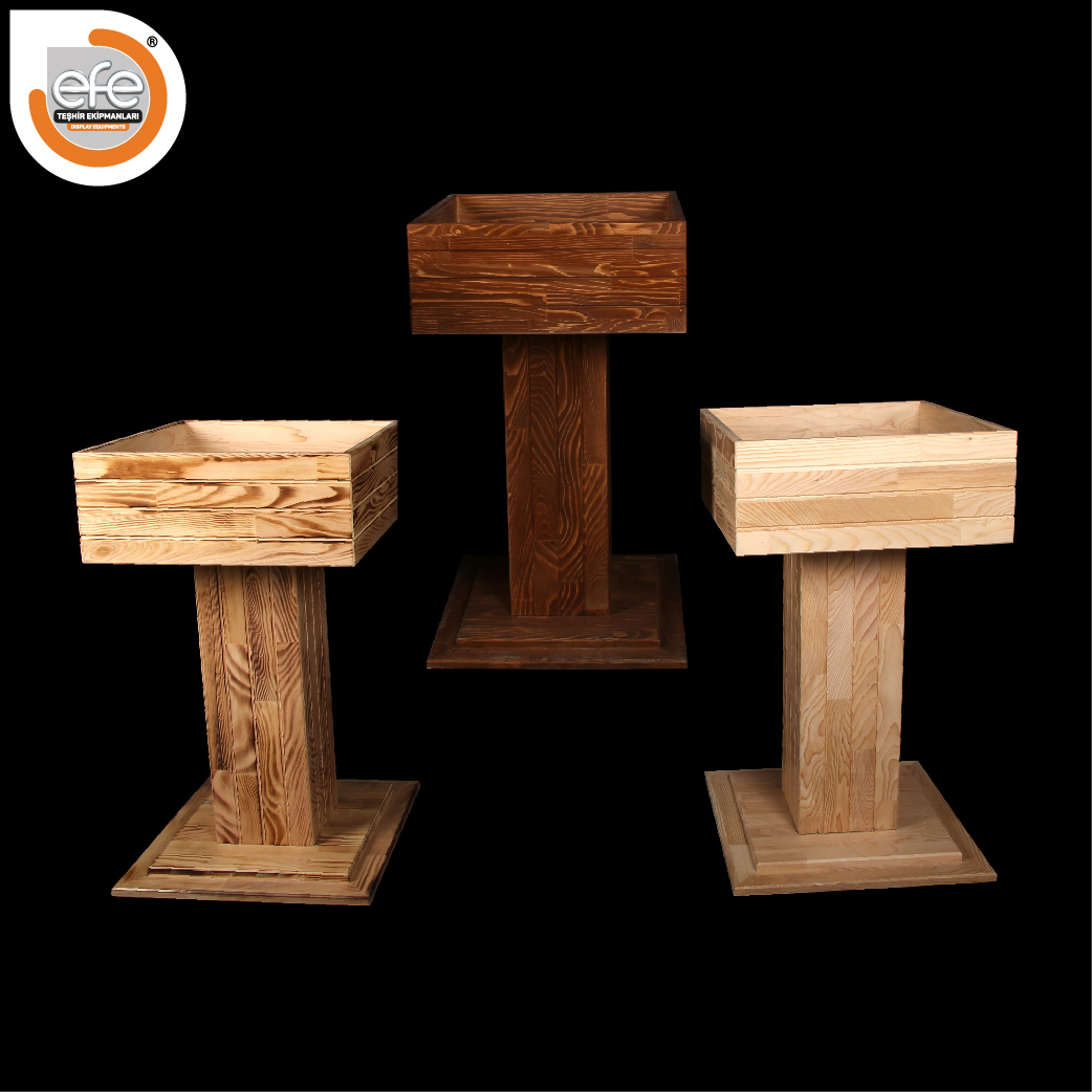 Masif Ahşap Kare Havuz