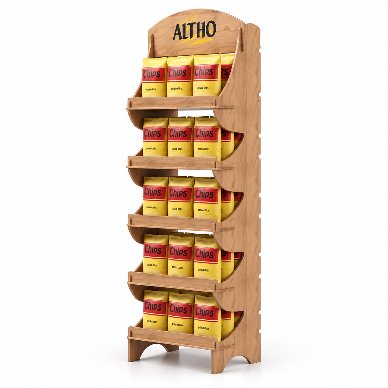 Altho Demonte Ahşap Cips Standı