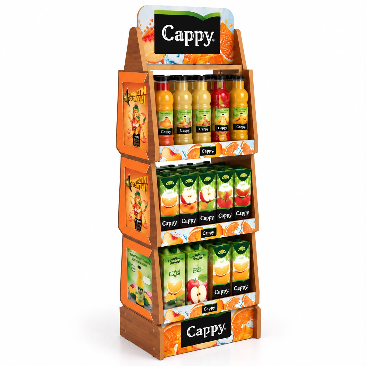 Cappy Demonte Ahşap Teşhir Standı