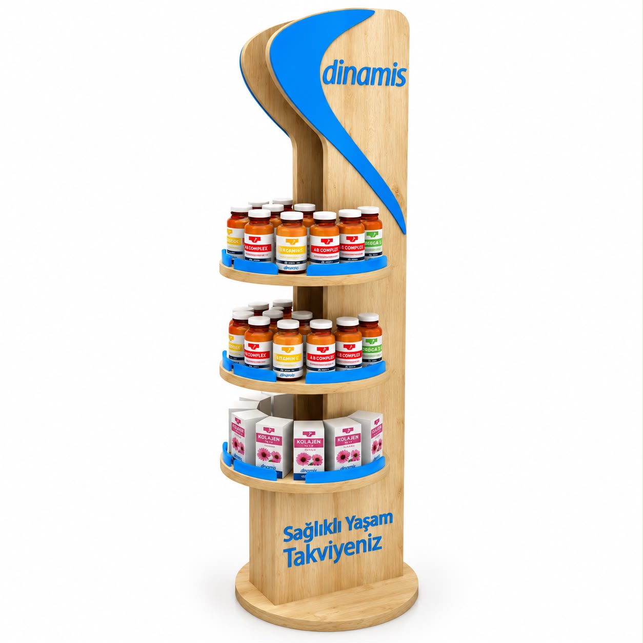 Dynamis Ahşap İlaç Standı