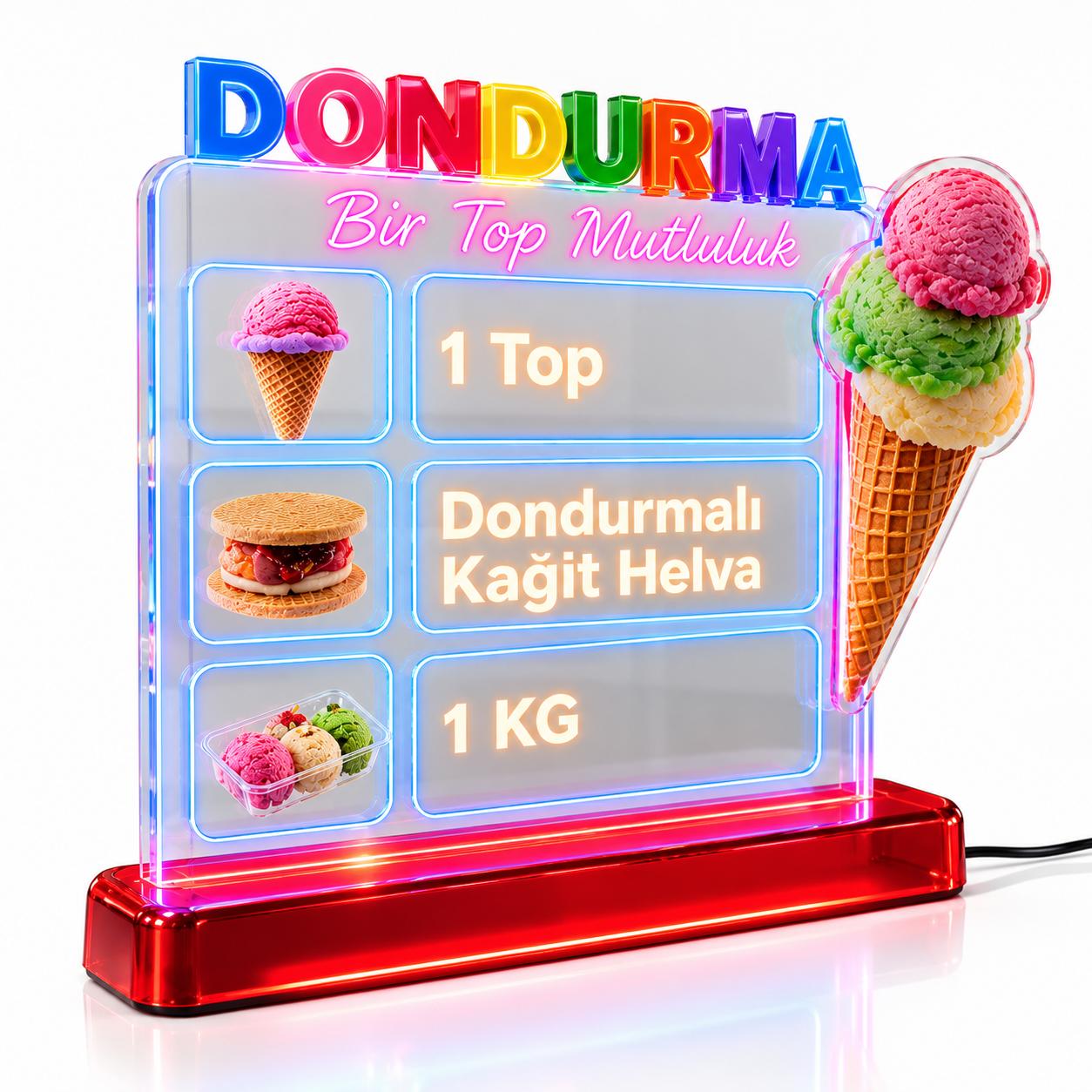 LED'li Pleksi Tabela