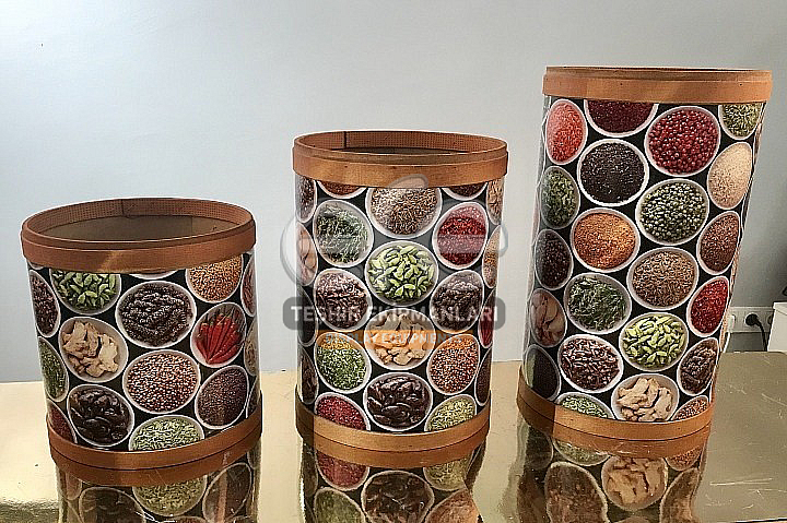 Ahşap Baharat Kovası