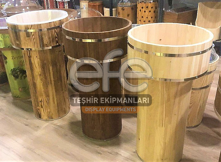 Masif Ahşap Orta Yuvarlak Havuz